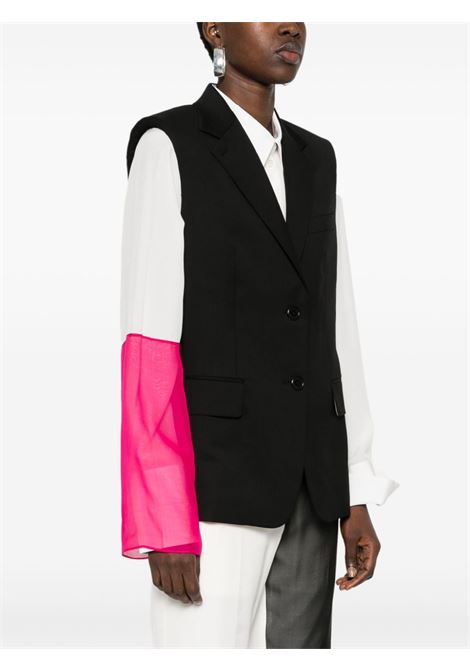 Black tailored gilet - women HELMUT LANG | O01HW110001